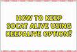 How to use SOKEEPALIVE option properly to detect that the